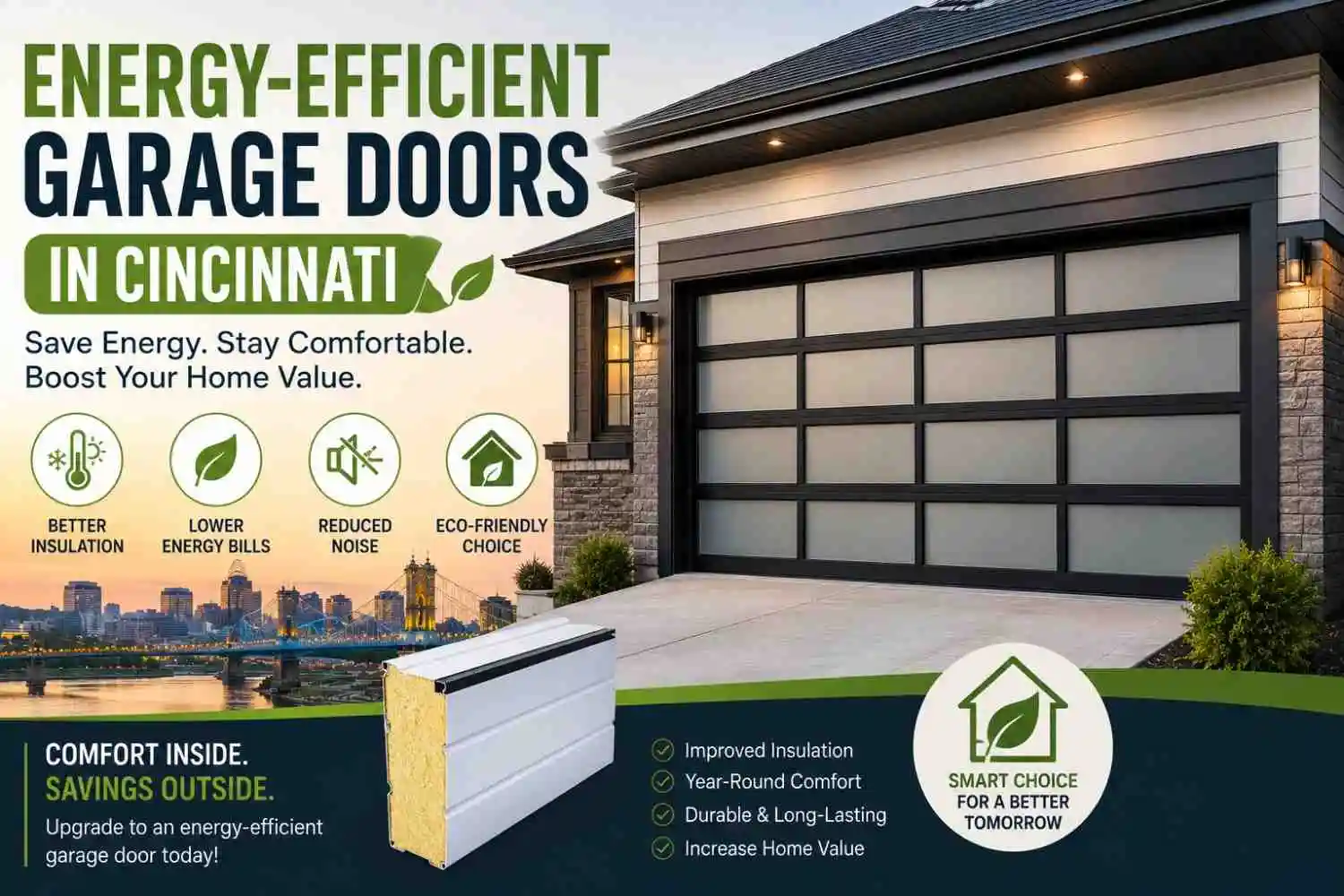 Energy-Efficient Garage Doors: How to Lower Your Energy Bills in Cincinnati