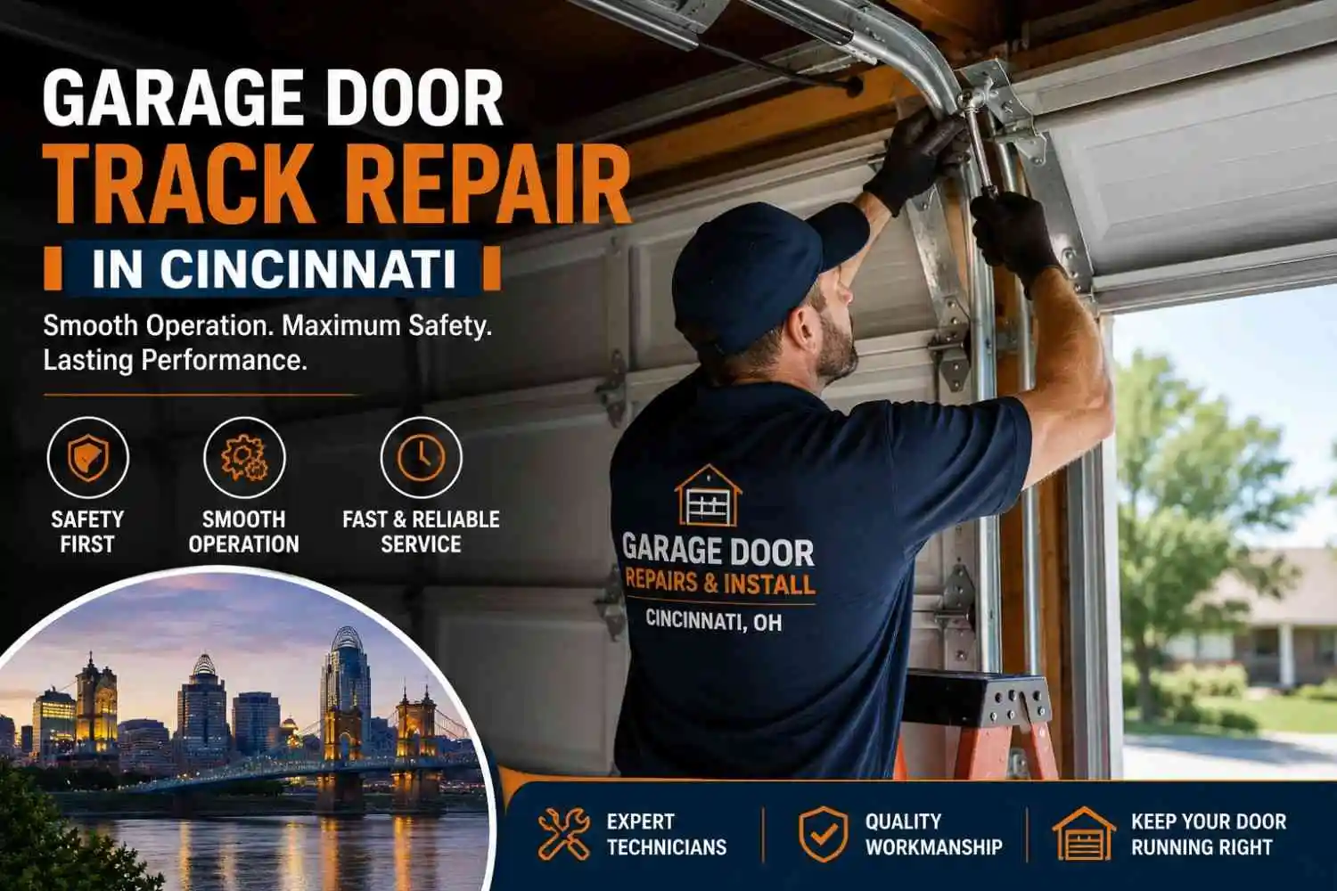 Garage Door Track Repair: When Your Door Goes Off Track in Cincinnati
