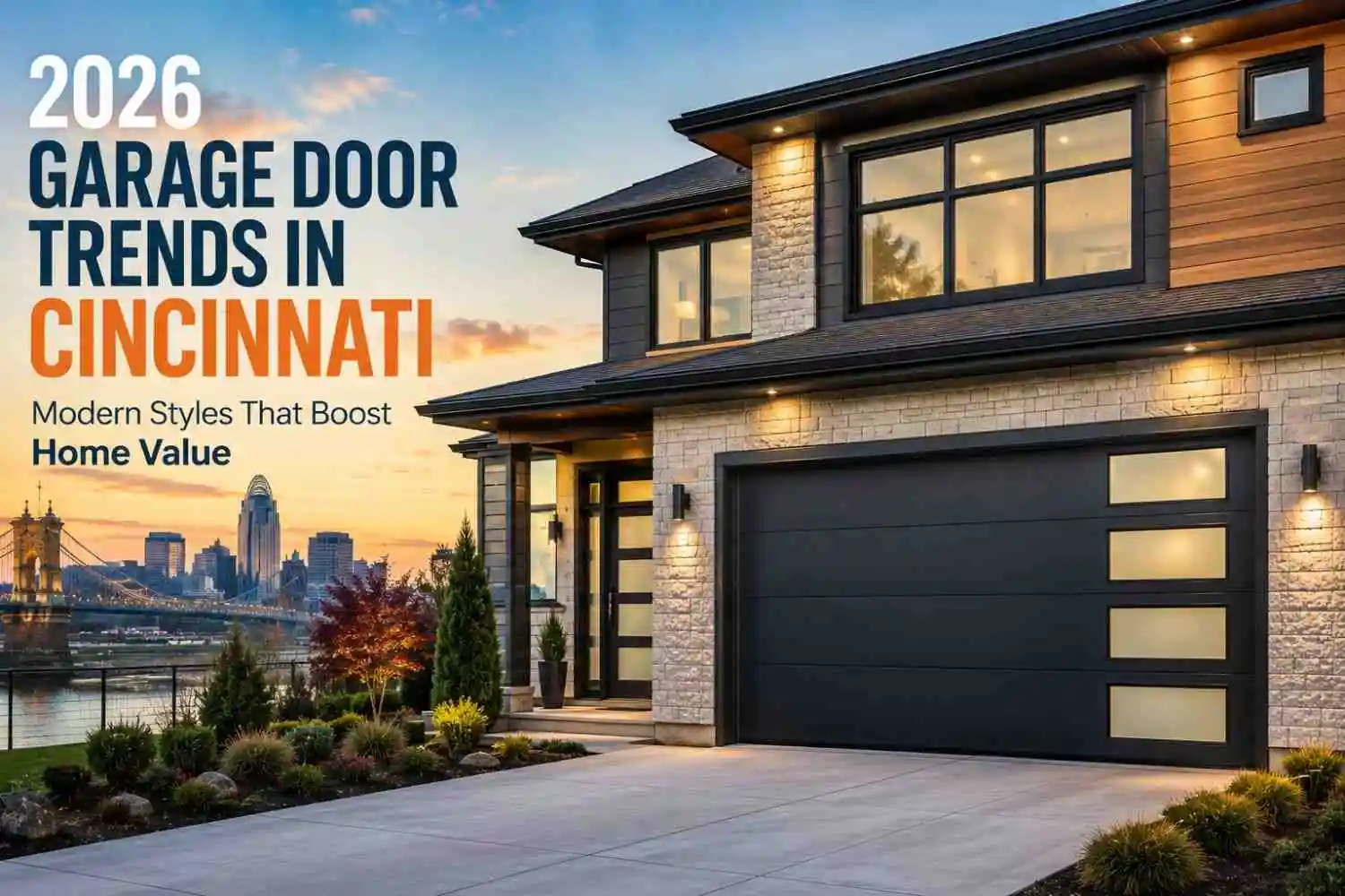 2026 Garage Door Trends in Cincinnati: Modern Styles That Boost Home Value
